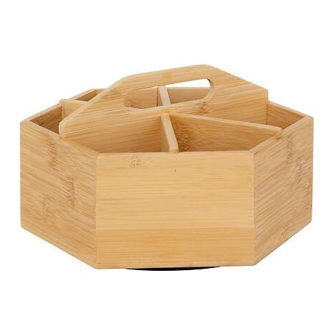 Organizador de té giratorio de bambú - 5five (1/2)