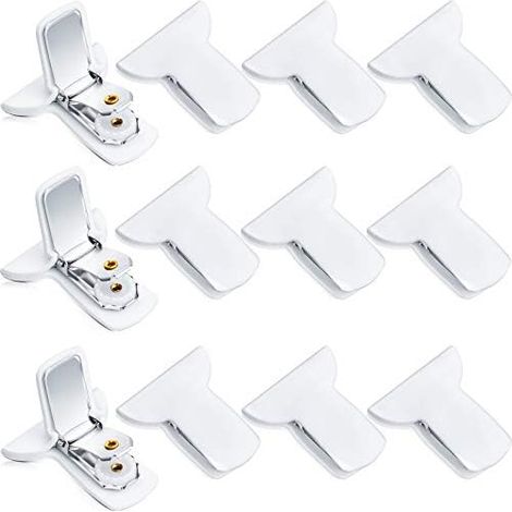 Attache-Duvet Rembourré - 4 x 3,5 x 1 cm - Fixation Discrète pour Couette à l'Intérieur de la Taie - Lot de 12 (1/5)