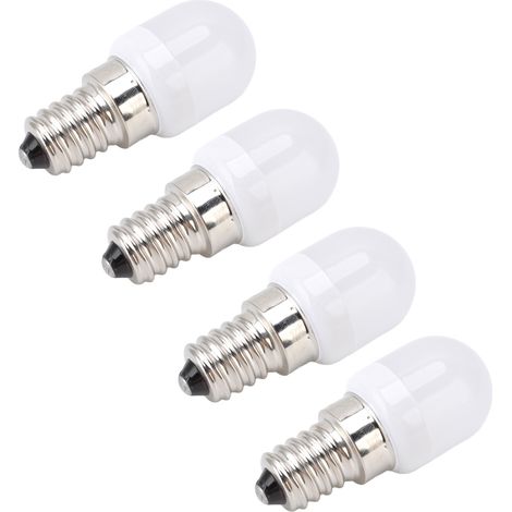 Lot de 10 ampoules LED E14 en acier inoxydable 1,5 W 220 V pour lustres, plafonniers, armoires, appliques murales et lampes de table, lumière blanc chaud (1/5)