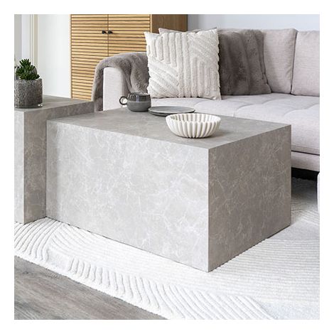 Table basse Prague marbre décor – Table basse fixe en marbre – Design élégant et durable – Dimensions 120x60x45cm – House Nordic (1/6)