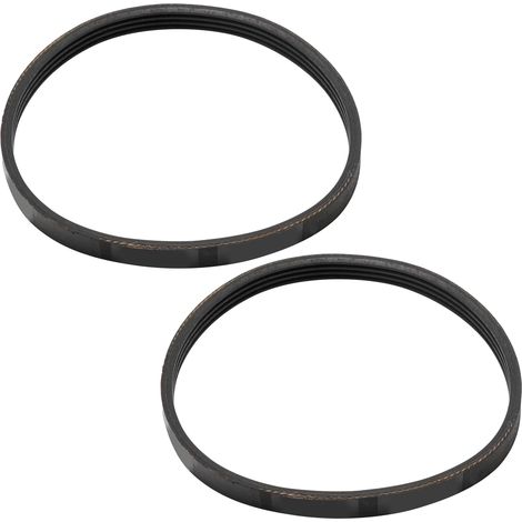 Lot de 2 courroies de distribution 4PJ307 avec boucle, courroie poly-V de rechange en caoutchouc pour compresseur d'air Stanley Bostitch Husky AB-9075047 (1/5)