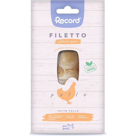 Gedünstetes Hühnerfilet Premium-Einzelprotein-Snack für Katzen 24 Packungen à 15 g.