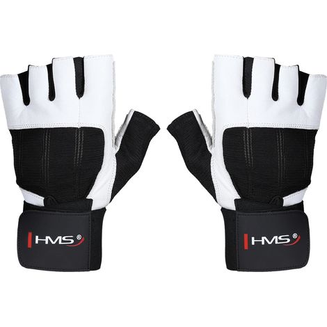 Fitness Gloves, White-Black, Size S