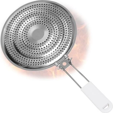 Réducteur de diffuseur de chaleur, plaque en acier inoxydable pour cuisinières (1/3)