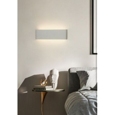 TrAdE Shop Traesio - Applique Muro Led 15 W Doppia Emissione Di Luce Bianco Rettangolare Moderno E57 - -Bianco Naturale      -