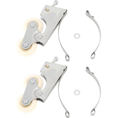 Roulettes de porte coulissante pour armoire, en acier inoxydable (1/5)