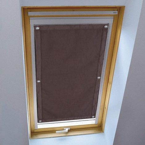 Store Occultant sans Perçage,48 x 93 cm Rideau Occultant Thermiques avec Ventouse, Protection Solaire, Store pour Fenêtre de Toit Chambre Jardin Voiture