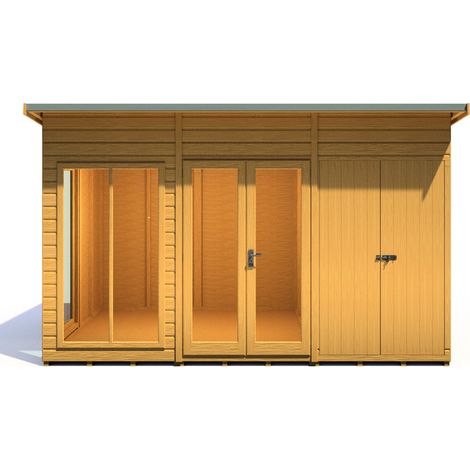 Lela 12 x 8 Summerhouse including Storage - L244.8 x W357 x H227.5 cm (1/5)