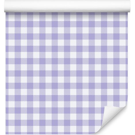 Papier peint à motifs bleus et blancs, fond blanc, 50 x 1000 cm (1/5)