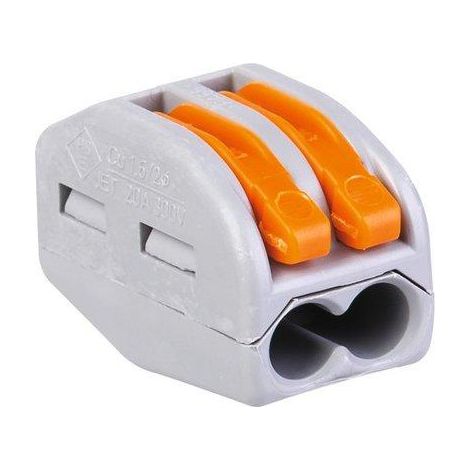 Borne de connexion universelle 2 fils - Série 222 - Vendu par 50 - Wago (1/3)