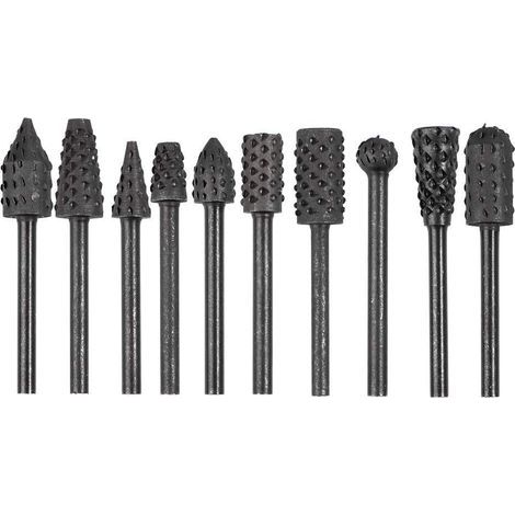 10-teiliges Set aus 1/8'' Schaft-Fräsern aus Kohlenstoffstahl für Holzbearbeitung und Heimwerkerarbeiten, geeignet für Rotationswerkzeuge. (1/5)