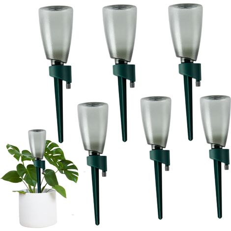6 arroseurs à bouteille 500ml soupape débit lent, irrigation automatique plantes d'intérieur (1/4)