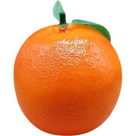Artificial Orange Fruit with Green Leaves, Lifelike Faux Simulation Oranges for Home Kitchen Decor, Party Table Centerpiece, Photography Props (1/2)