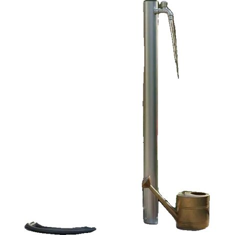Colonne d'eau, matériau en acier inoxydable, compatibilité avec le jardin, BLANC (1/2)
