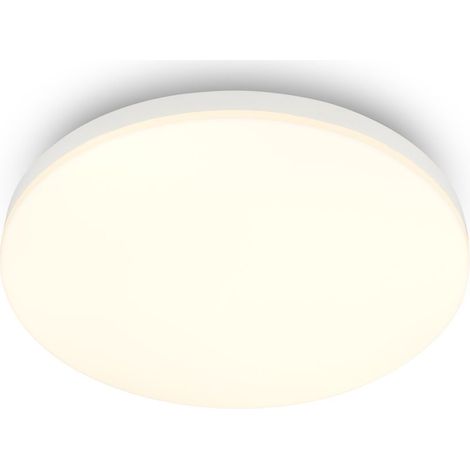 Briloner LED Deckenlampe Ø26cm Rund 18W 1850lm 3000K Warmweiß Weiß - Deckenleuchte Wohnzimmer Schlafzimmer Küche Flur
