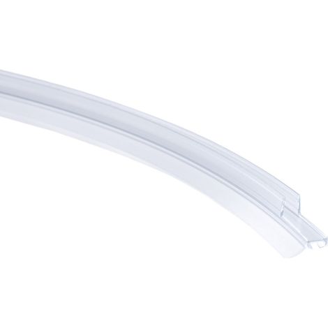Schulte joint d'étanchéité translucide, arrondi, pour porte de douche, universel, 600 mm recoupable, pour paroi de 6 mm, version droite