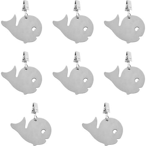 Poids décoratif pour nappe avec pince - Lot de 8 pinces à nappe (1/4)
