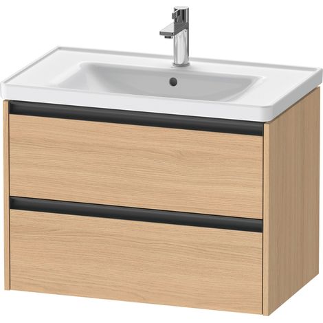 Duravit Ketho.2 bâti-support pour lavabo suspendu, 2 tiroirs,
