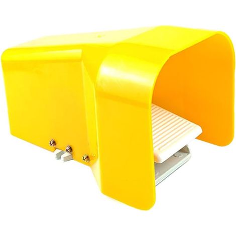 Valve à pédale pneumatique avec bouclier de protection, interrupteur à pédale à 2 positions 5 voies pour systèmes pneumatiques (1/5)