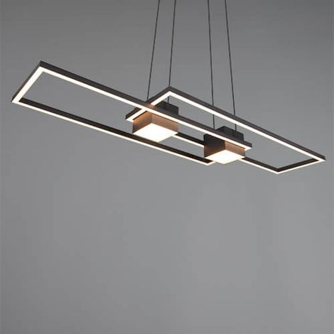 Lampe suspendue LED pour bureau Albany noir - 347710432