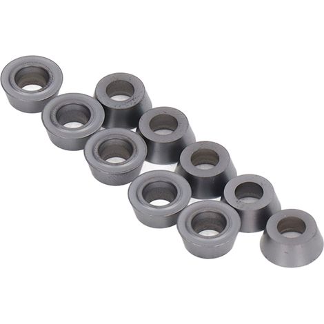 Lot de 10 plaquettes de fraisage indexables en carbure pour tours CNC, revêtues, pour travaux industriels