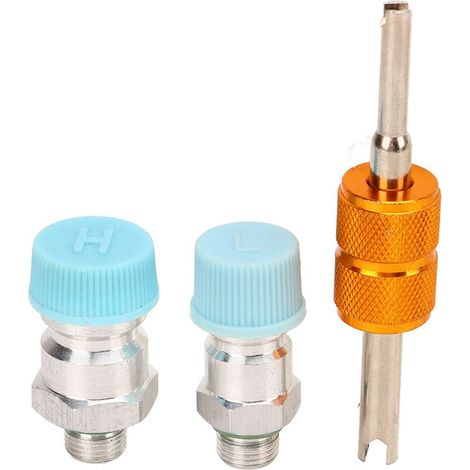 Kit de 3 pièces pour obus de valve de climatisation, bouchon de valve, kit de joints pour système de climatisation pour siège de compresseur de climatisation automobile 508 (1/5)