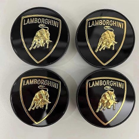 4 enjoliveurs centraux de roue de 60 mm étanches et anti-poussière pour Lamborghini Aventador Gallardo Huracan (1/5)