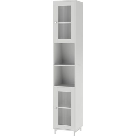 Mobile da bagno Malte, Bianco, 30 x 171.5 cm, Vicco