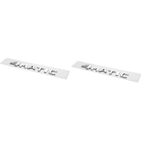 2X 4MATIC Plateado Maletero Puerta Guardabarros Parachoques Emblema Adhesivo Cinta Adhesivo Reemplazo para -