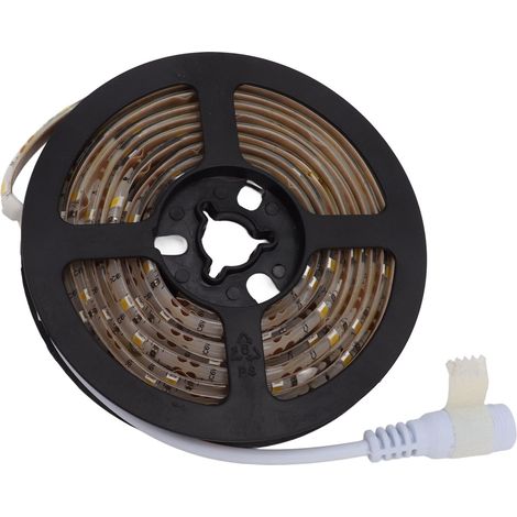 Bande LED décorative à détecteur de mouvement, étanche, alimentée par batterie et USB, pour meuble ou dessous de lit (12 V). (1/5)