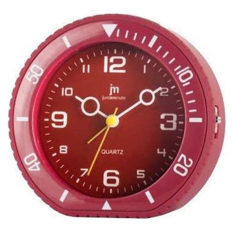 Sveglia decorativa Jm JA-7095R rossa compatta plastica resistente