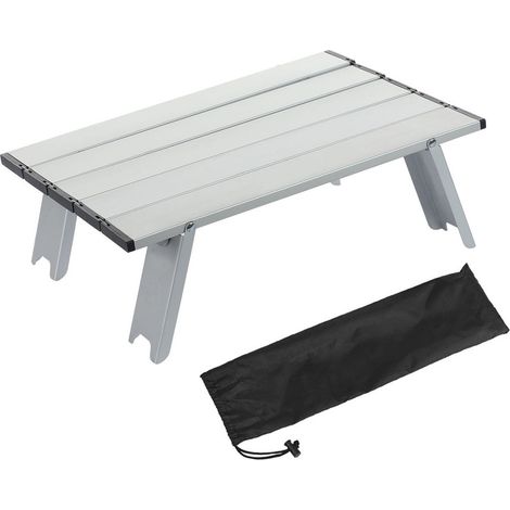 Table Pliable Extérieur Aluminium - Hauteur Réglable 60 cm - Pour Pique-Nique Jardin Camping Plage Pêche - 1 Pièce (1/5)