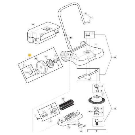ORIGINAL STIGA SWP 475 RADSATZ – 118821365/0