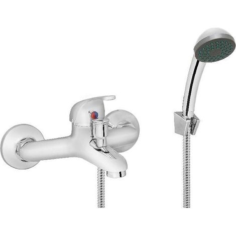 Grifería de bañera Invena Mitris con conjunto de ducha