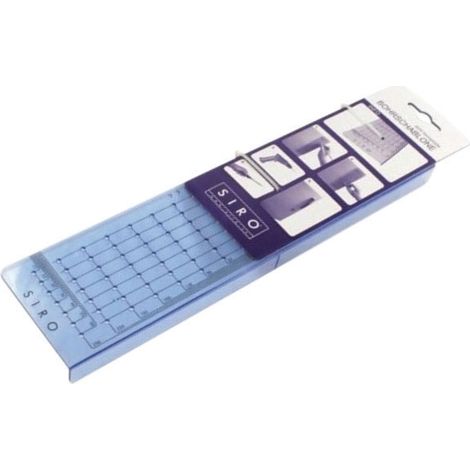 Gabarit de centrage pour bouton et poignée – Longueur 288 mm – Hauteur 74 mm – Pour perçages entraxe 256 mm – Siro (1/2)