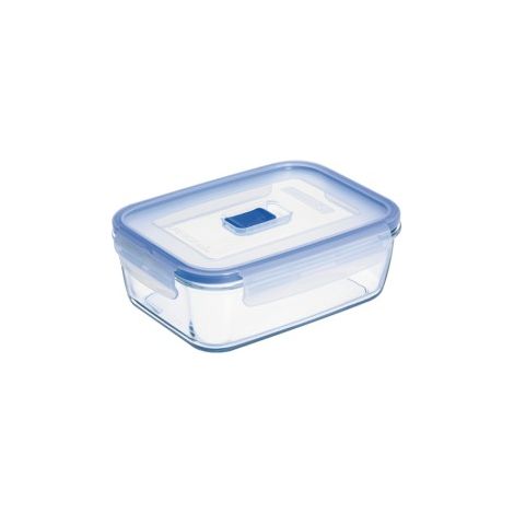 Rechteckiger Aufbewahrungsbehälter Purebox mit Glasdeckel 20x15 cm 122 cl