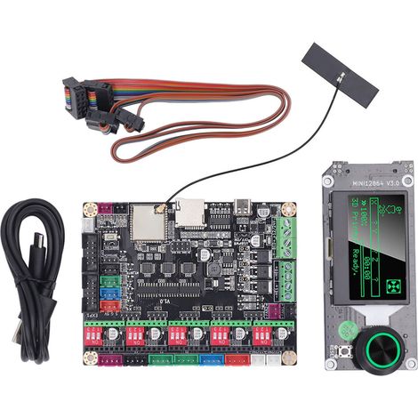 Kit de carte mère d'imprimante 3D, carte de commande avec écran LCD, accessoires de contrôleur, DC12 24V (1/5)