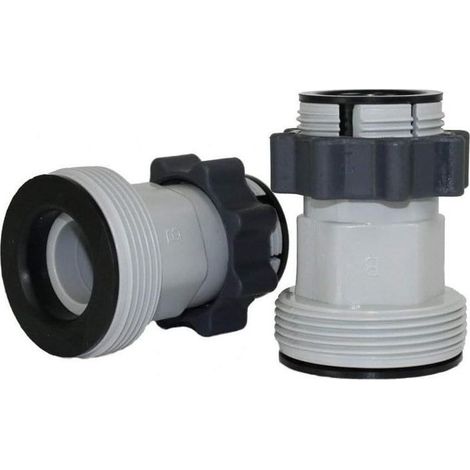 Adaptateur de tuyau de piscine Intex B GAME 4572, diamètre 1,5", compatible avec les vannes de piscine de 1,25" de diamètre. (1/4)