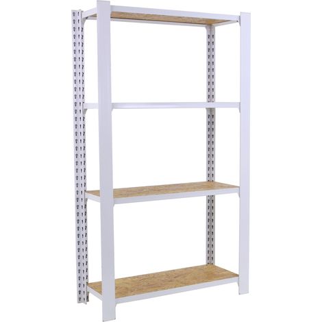 Officlick Etagère légère blanche 1500x800x300 mm (1/5)