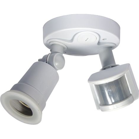 Barcelona Led – Douille E27 avec détecteur de présence PIR intégré – Protection IP44 pour zones humides – Détection jusqu'à 12 mètres – Alimentation 220-240V (1/5)