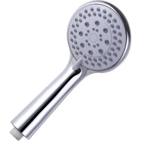 Pommeau de douche à main haute pression avec massage spa, amovible, façade chromée, flexible et support réglable.
