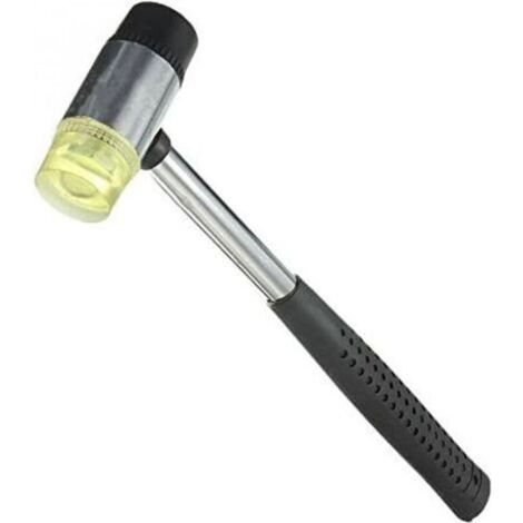 Maillet double face 25mm – Caoutchouc souple pour surfaces sensibles – Poignée en acier à haut carbone – Longueur 250mm (1/5)