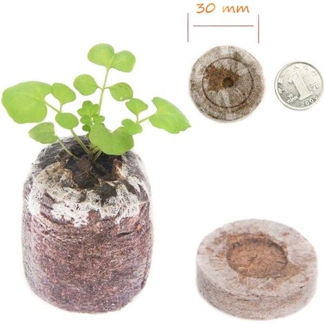 Pots de semis, blocs de culture en fibres végétales, pastilles de tourbe (1/3)