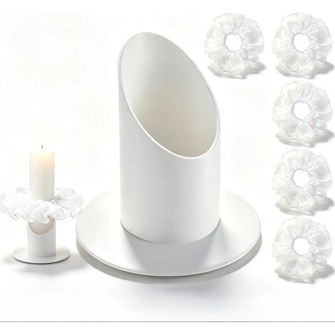 Bougie Diamètre Bougeoir pour Bougie Blanc (1/5)