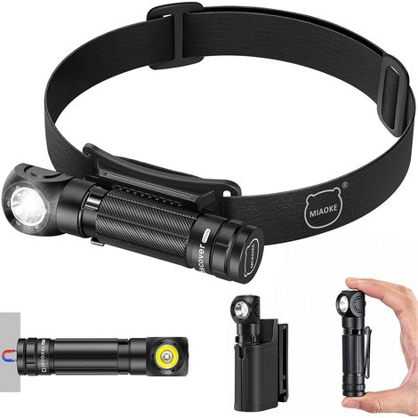 La Mini Lampe Frontale Rechargeable Edc de 1000 Lumens Est DotéE D'Une Conception MagnéTique, D'Un Angle D'Inclinaison RéGlable à 360°, ce Qui La Rend IdéAle Pour Les ActivitéS de Plein Air