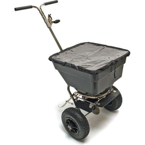 Épandeur de sel / engrais 55 litres / acier inoxydable