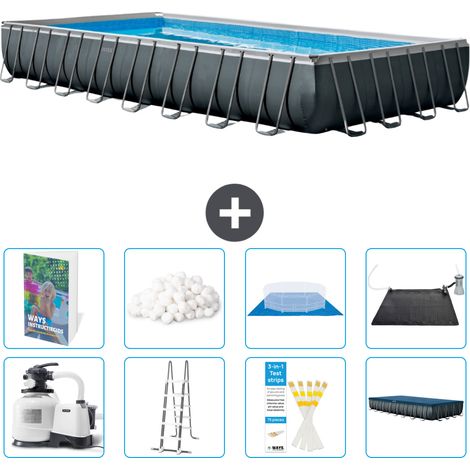 Intex Piscina Ultra XTR Rettangolare - 975x488x132 cm - 9-pezzi  S534 (1/4)