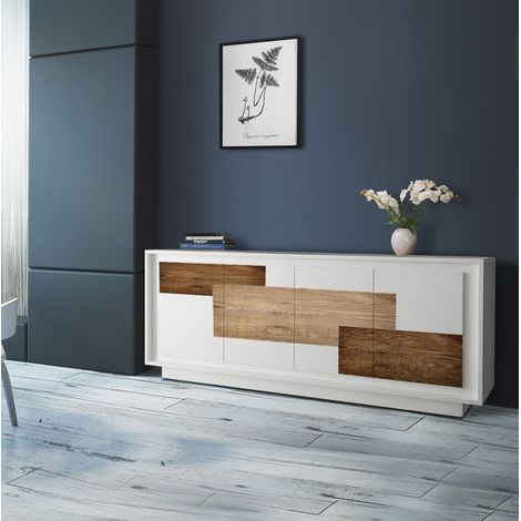Madia linea Pure ver 3- 4 ante in finitura Bianco laccato opaco (1/3)