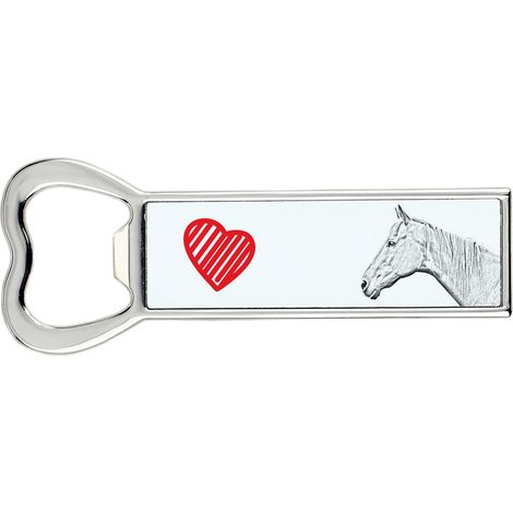 Cavallo da corsa in pensione - Apribottiglie a forma di cavallo, apri-frigorifero personalizzato, regalo unico per uomo di Art-Dog (1/5)