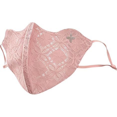 Masque en tissu anti-UV, visière en dentelle, protection faciale respirante, pour femmes, randonneuses, campeuses, coureuses, cyclistes, voyageuses, trajets quotidiens, randonnée, cyclisme, pêche, cam (1/5)